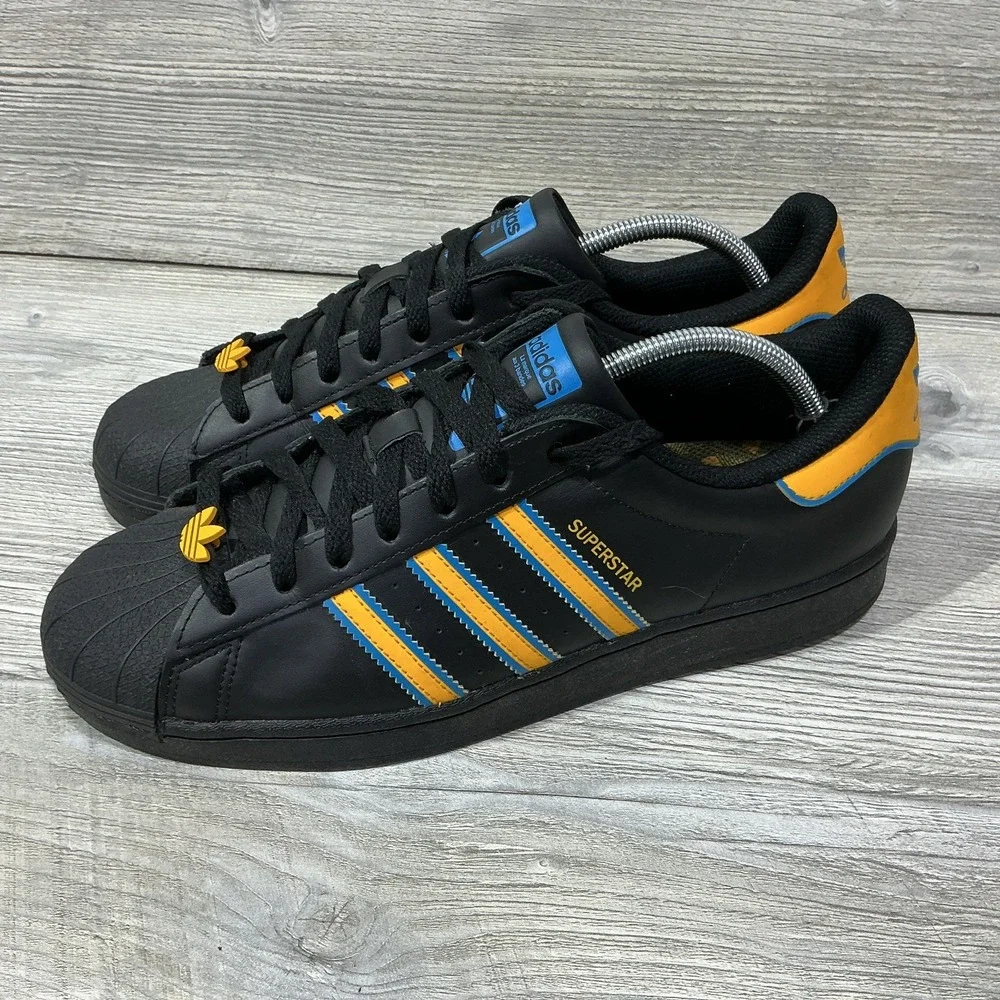 Adidas Superstar UCLA Mens Size 11 Black Gold Blue Athletic Lifestyle Sneakers